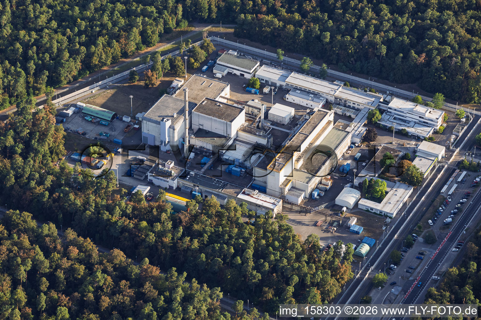 Wiederaufarbeitungsanlage Karlsruhe (WAK) in Linkenheim-Hochstetten im Bundesland Baden-Württemberg, Deutschland
