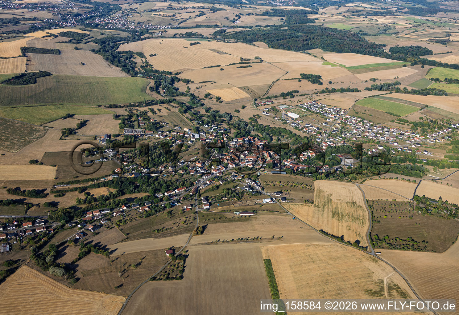 Gros-Réderching von Osten im Bundesland Moselle, Frankreich