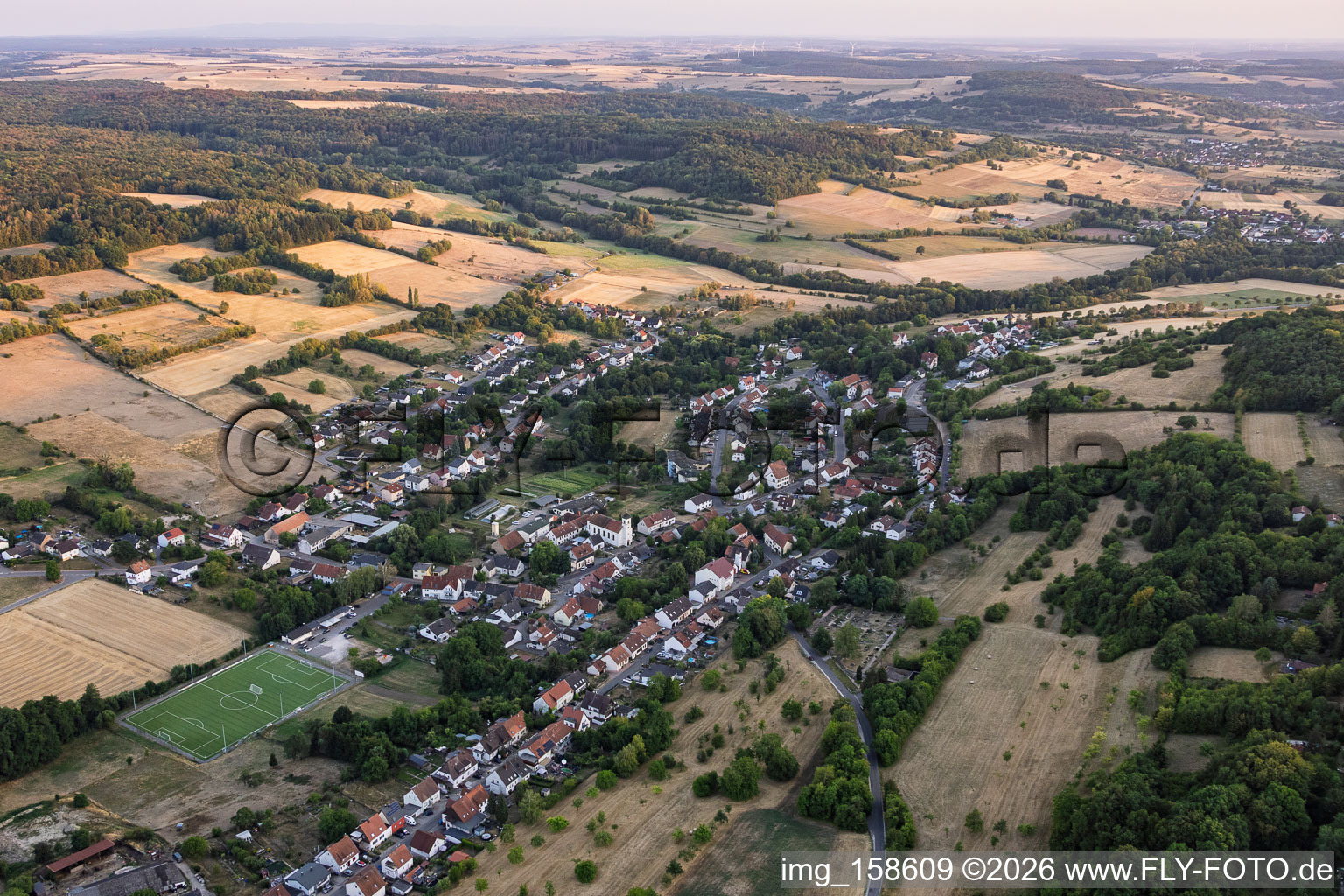 Walsheim aus Norden in Gersheim im Bundesland Saarland, Deutschland