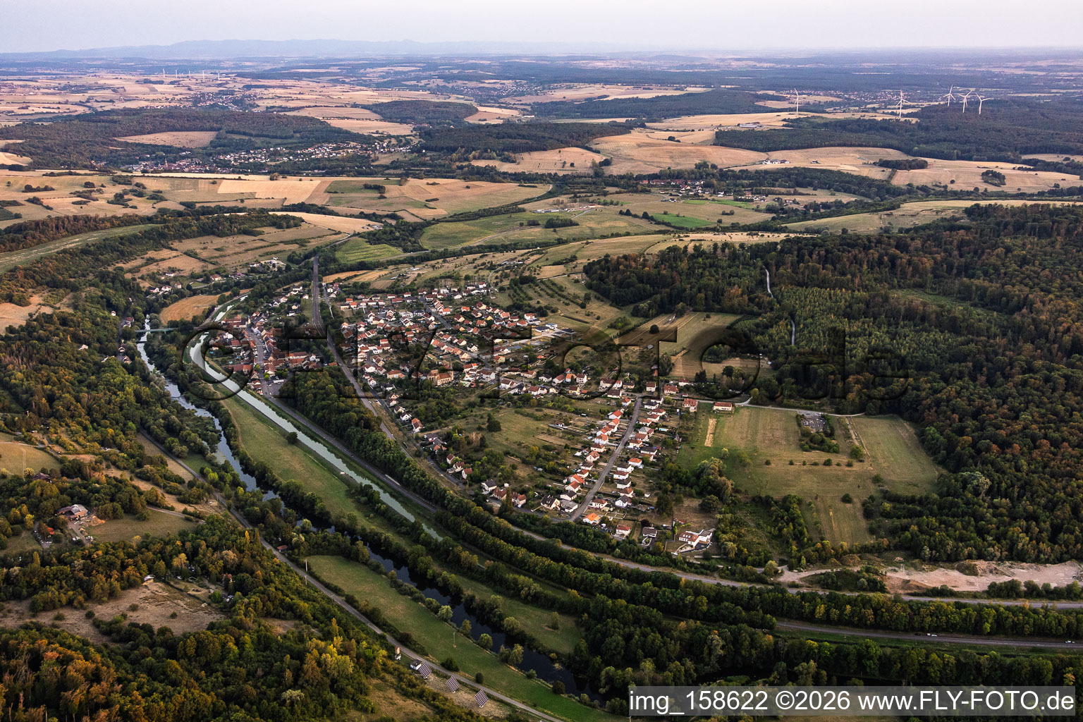 Zetting aus Norden im Bundesland Moselle, Frankreich