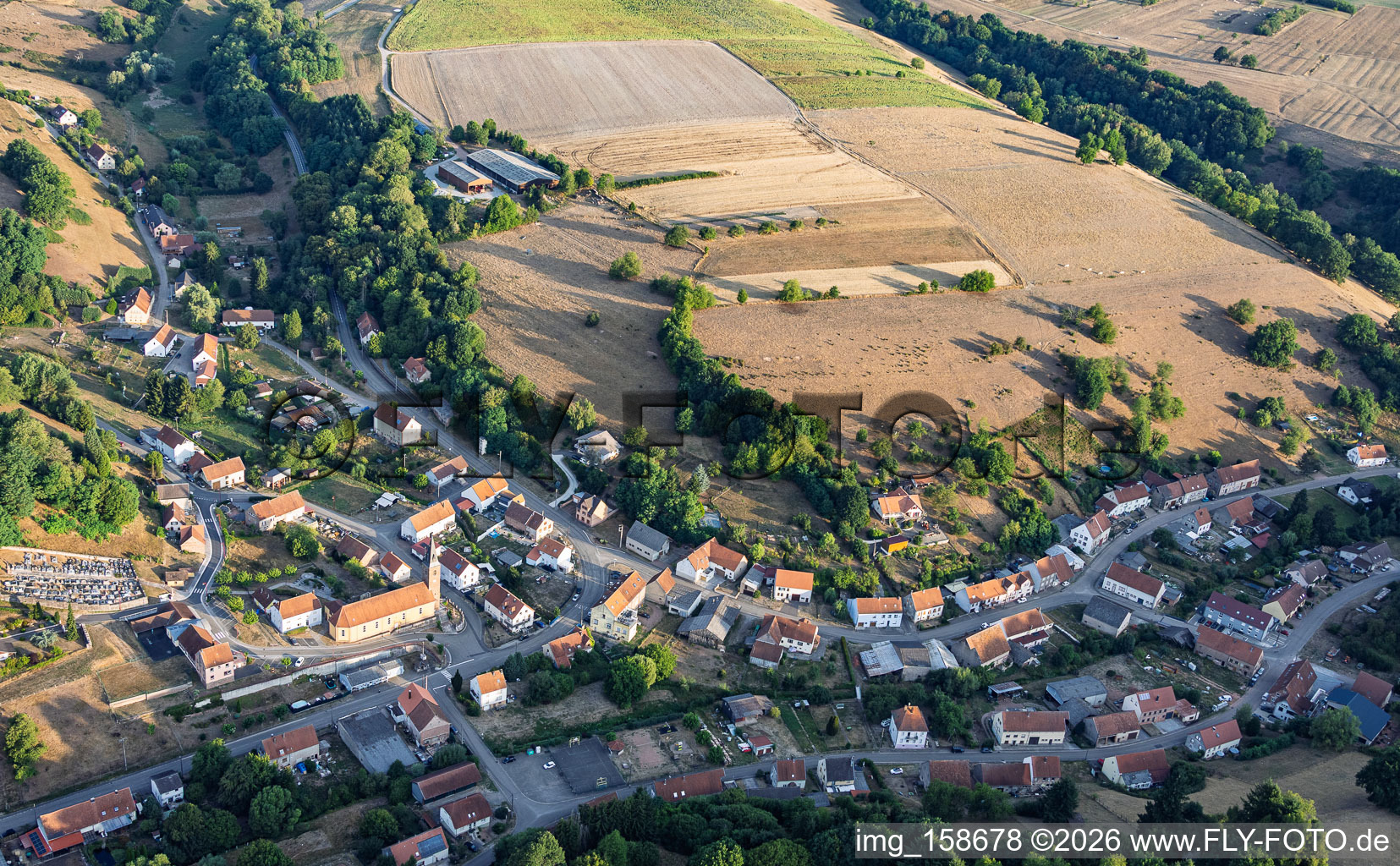 Breidenbach von Südosten im Bundesland Moselle, Frankreich