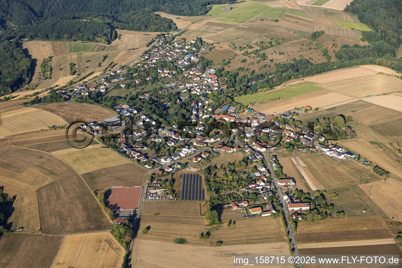 Kröppen von Osten im Bundesland Rheinland-Pfalz, Deutschland