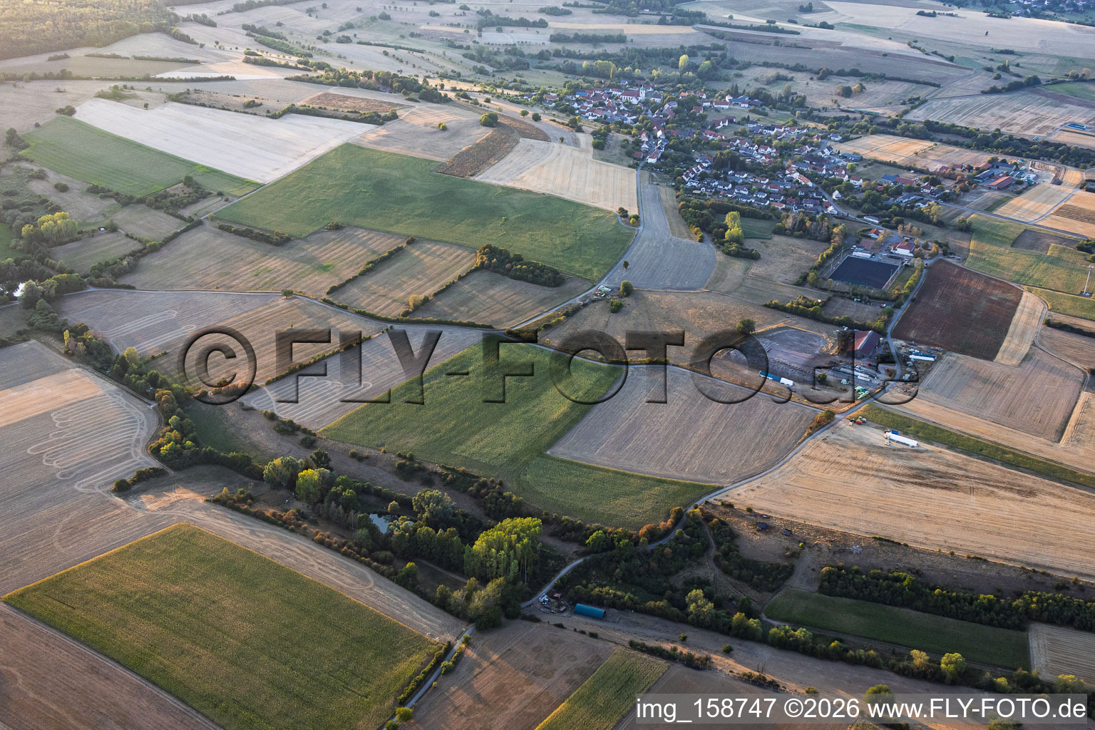 Medelsheim von Süden in Gersheim im Bundesland Saarland, Deutschland