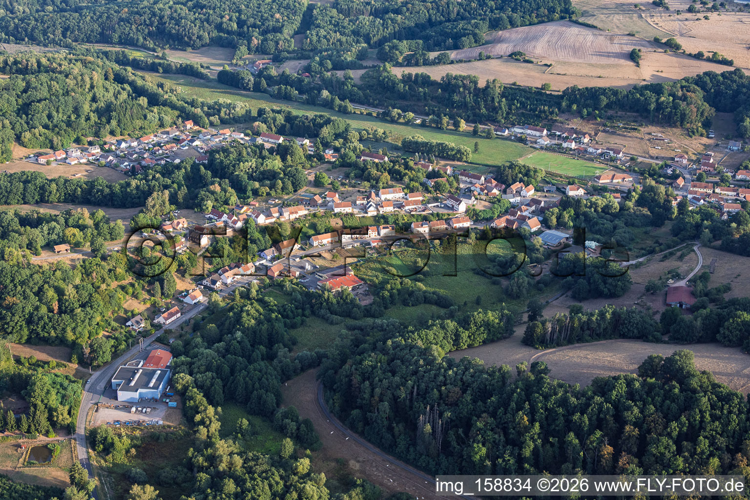 Waldhouse aus Südosten im Bundesland Moselle, Frankreich