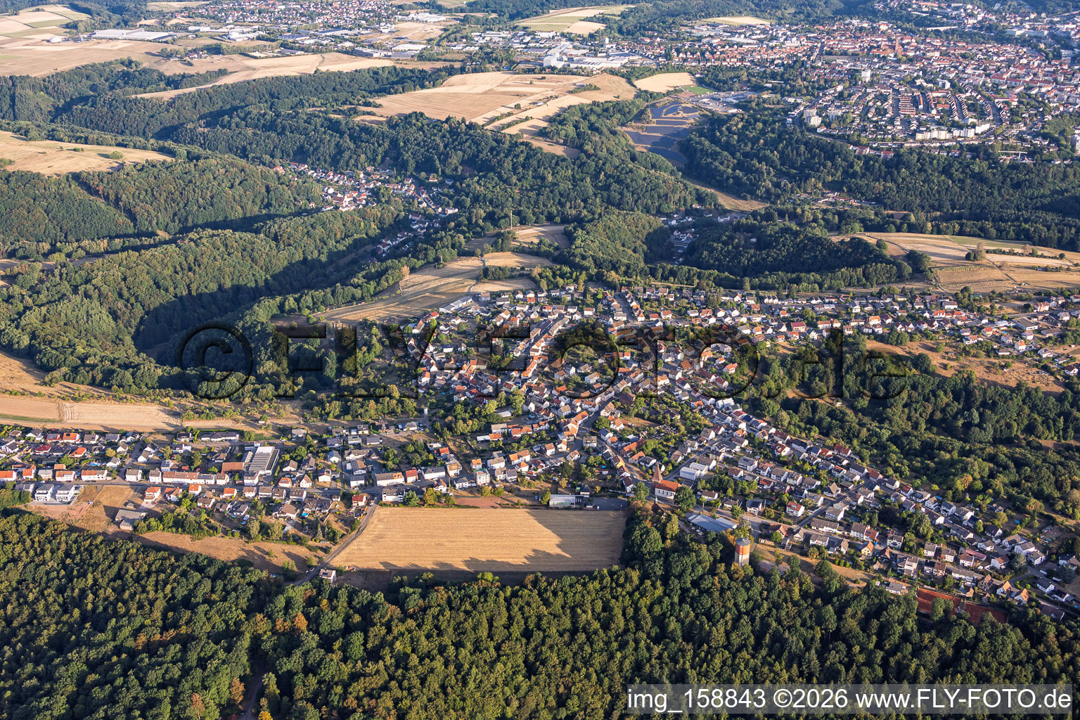 Erlenbrunn von Südosten in Pirmasens im Bundesland Rheinland-Pfalz, Deutschland