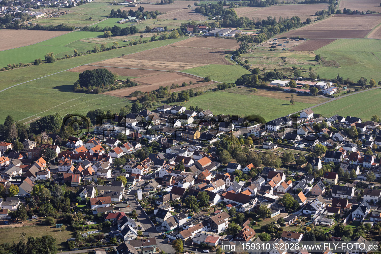 Bachstr im Ortsteil Sickenhofen in Babenhausen im Bundesland Hessen, Deutschland