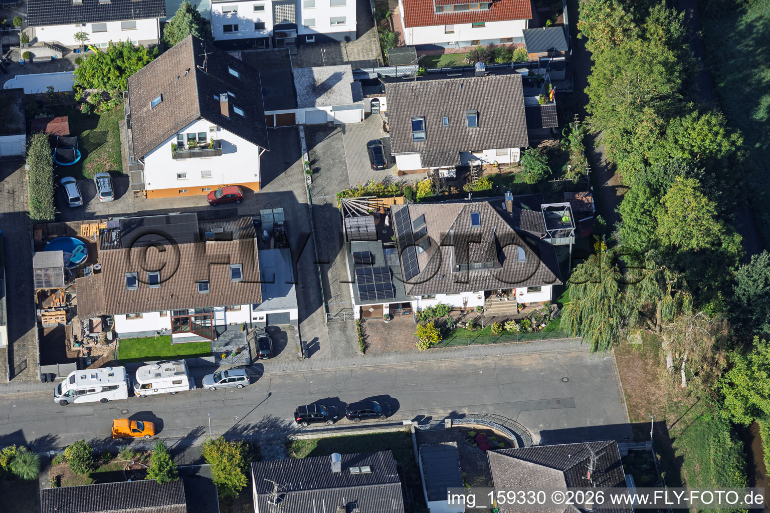 Landrat-Pfeifer-Straße im Ortsteil Sickenhofen in Babenhausen im Bundesland Hessen, Deutschland