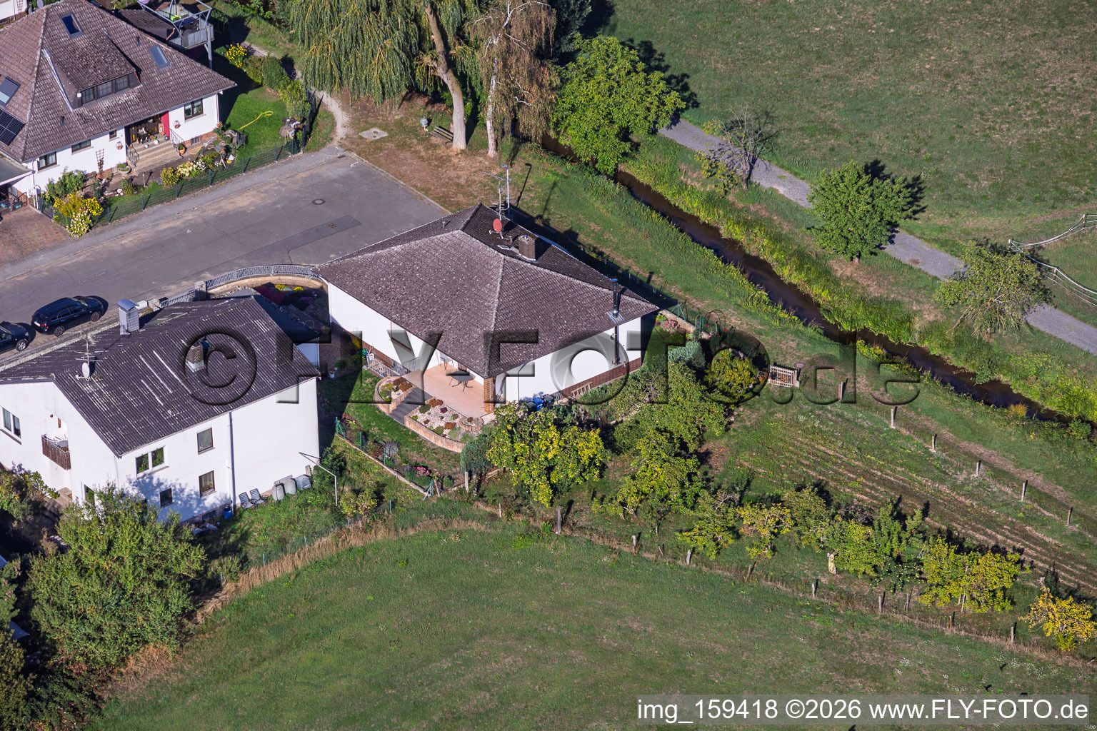 Landrat-Pfeifer-Straße im Ortsteil Sickenhofen in Babenhausen im Bundesland Hessen, Deutschland