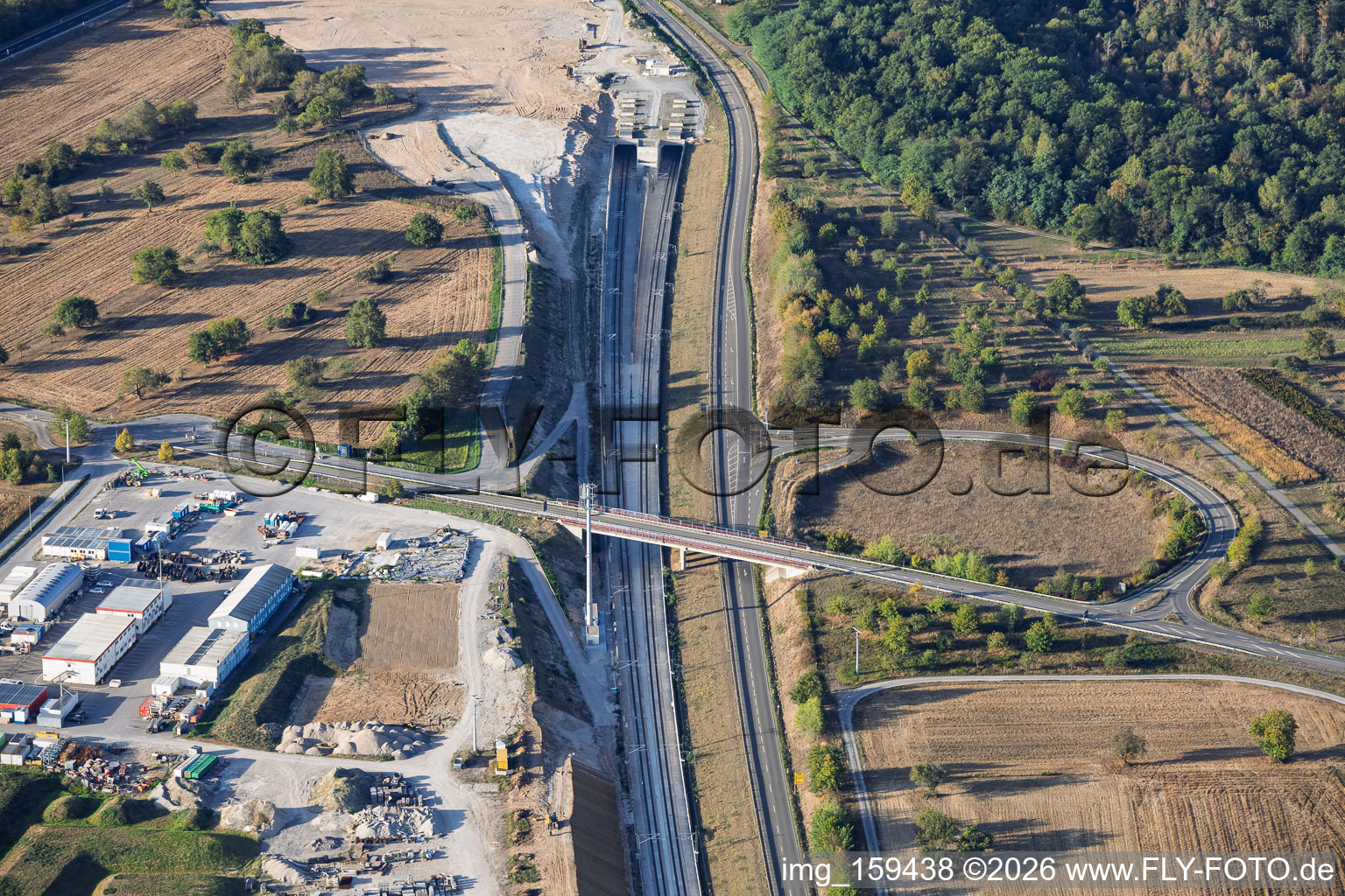 ARGE Tunnel Rastatt - Nordportal und Info-Center Tunnel Rastatt in Ötigheim im Bundesland Baden-Württemberg, Deutschland