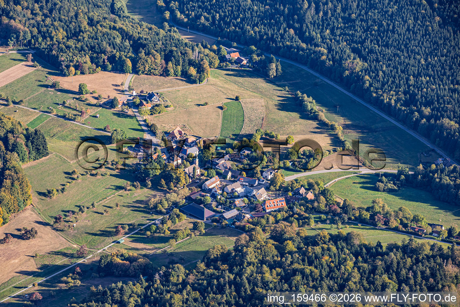 Ortsteil Moosbronn im Ortsteil Freiolsheim in Gaggenau im Bundesland Baden-Württemberg, Deutschland