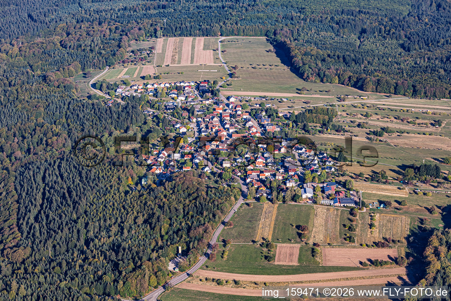 Freiolsheim von Südosten in Gaggenau im Bundesland Baden-Württemberg, Deutschland