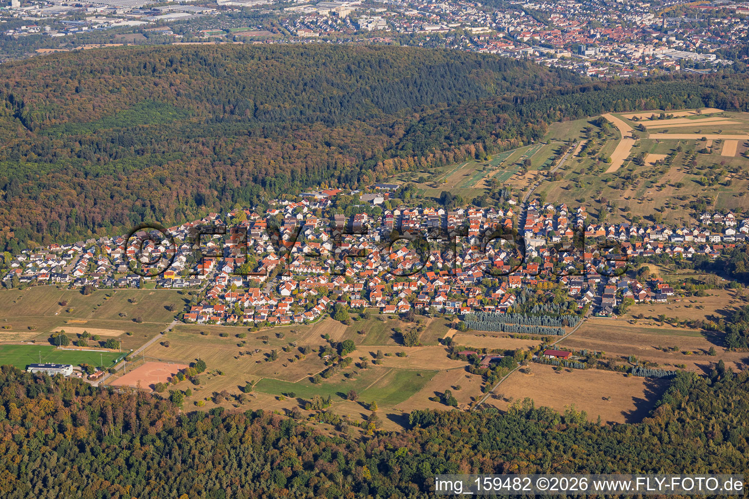 Spessart aus Süden in Ettlingen im Bundesland Baden-Württemberg, Deutschland