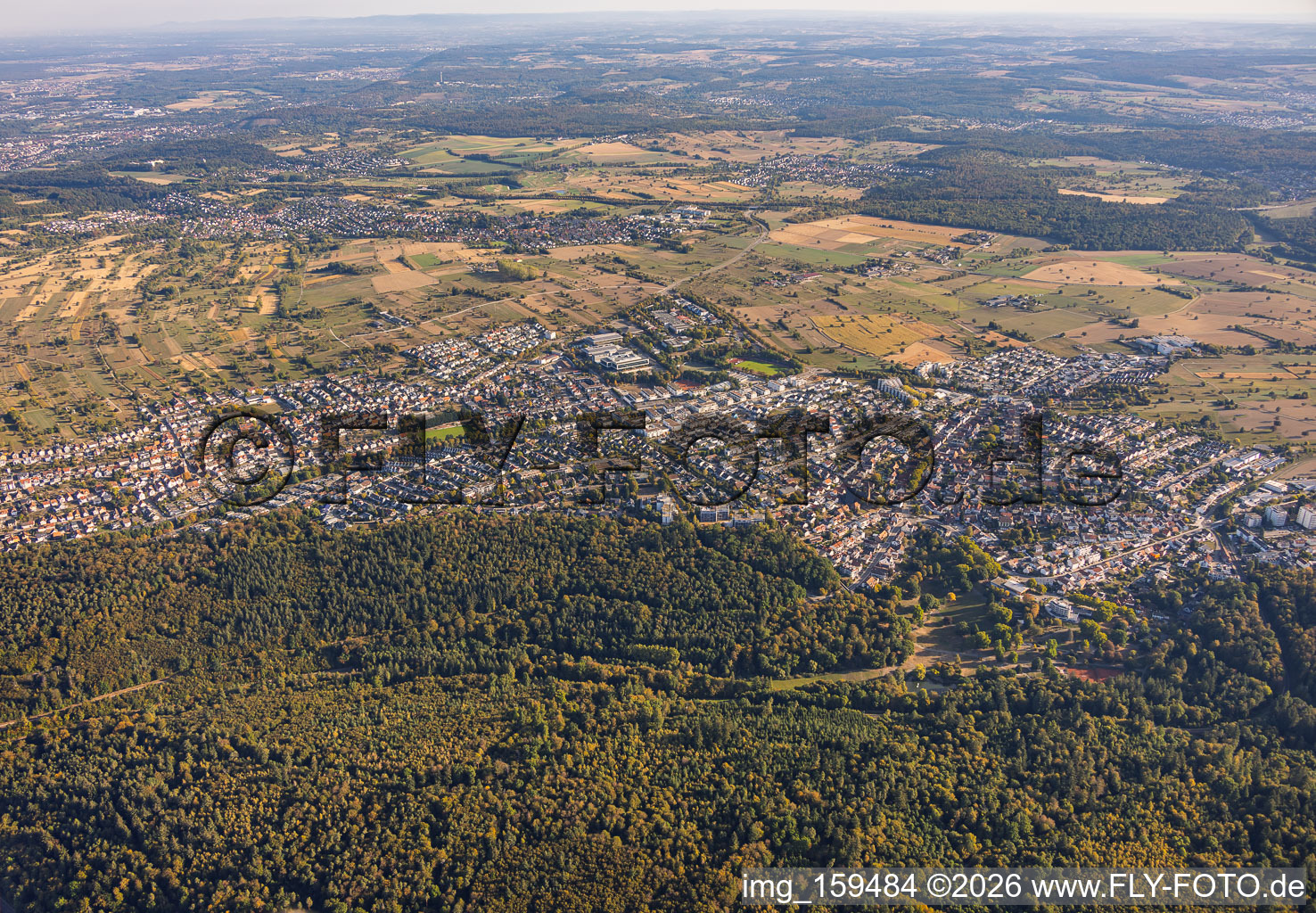 Reichenbach von Südwesten in Waldbronn im Bundesland Baden-Württemberg, Deutschland