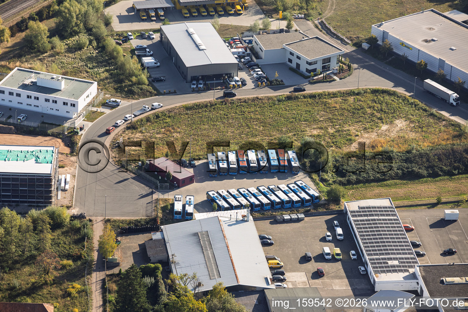 Busdepot der DB Regio Bus Mitte GmbH Standort Kandel im Bundesland Rheinland-Pfalz, Deutschland