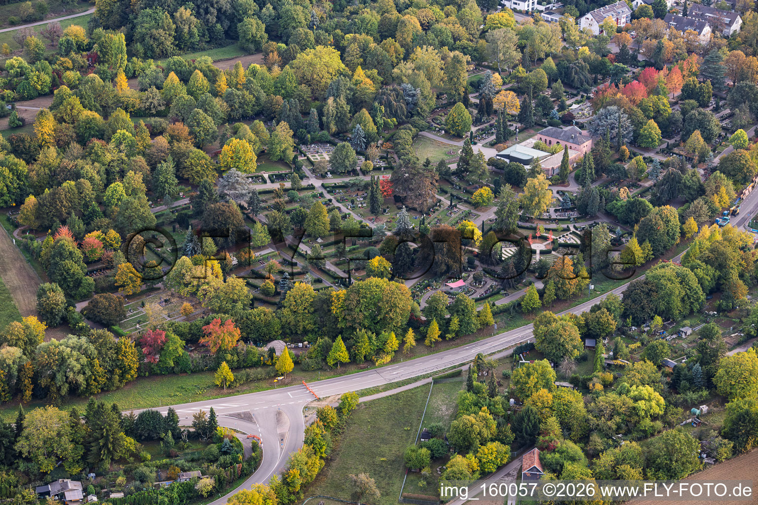 Friedhof Ettlingen im Bundesland Baden-Württemberg, Deutschland