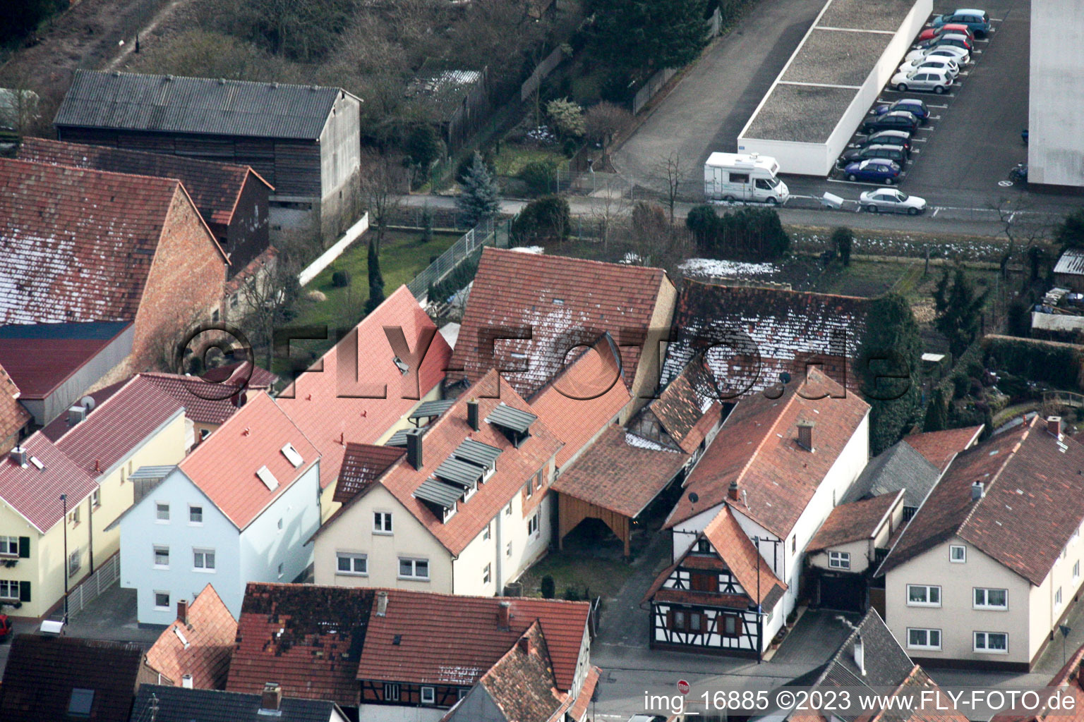 Luftaufnahme von Kandel, Rheinstr im Bundesland Rheinland-Pfalz, Deutschland