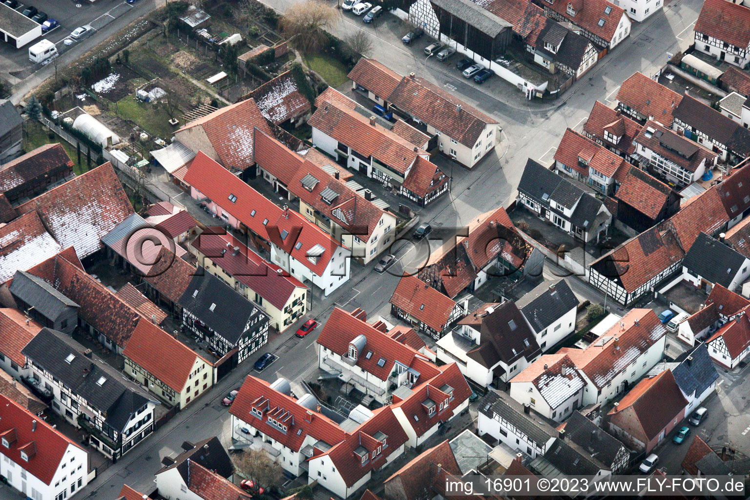 Kandel, Rheinstr im Bundesland Rheinland-Pfalz, Deutschland aus der Luft betrachtet