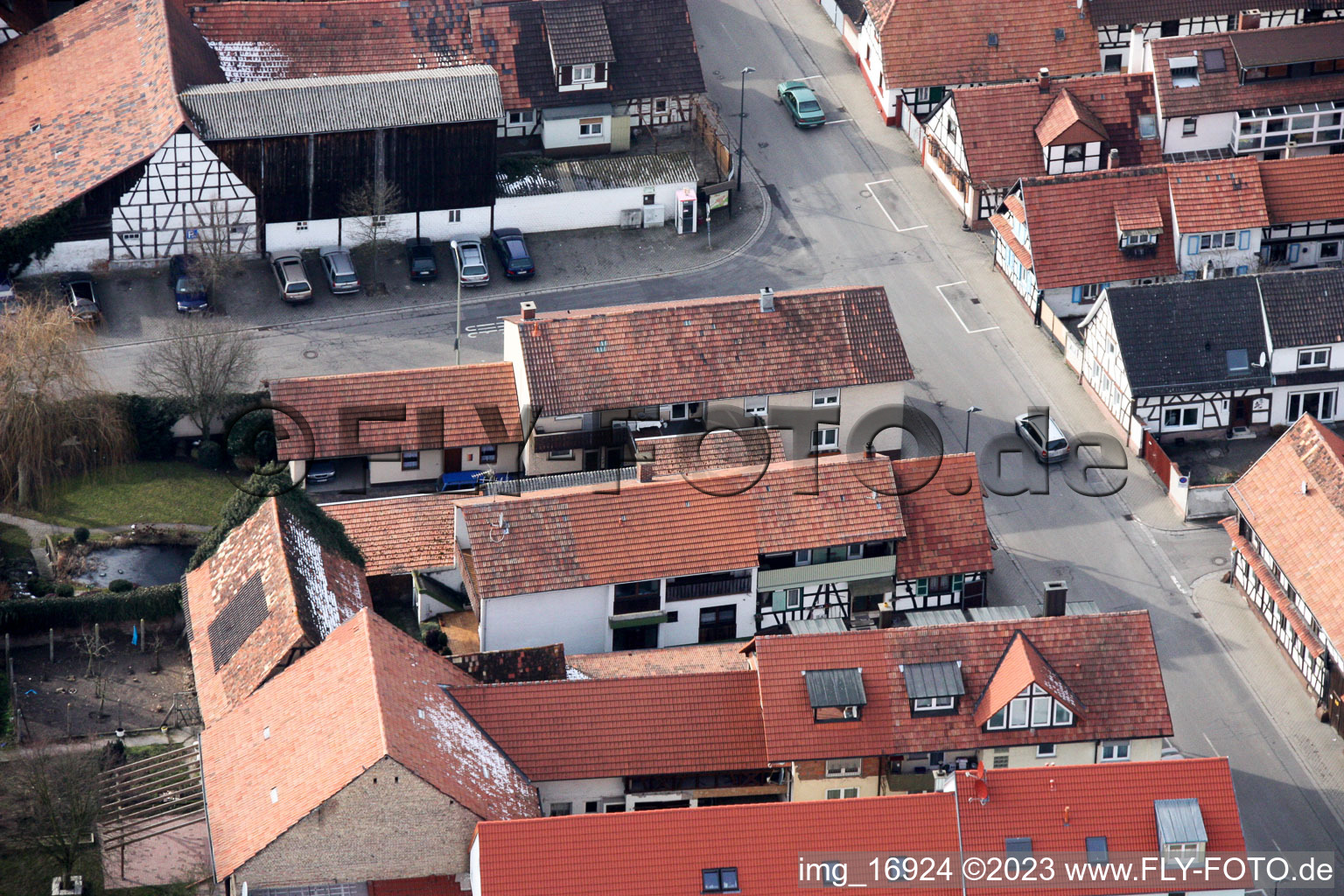 Drohnenbild von Kandel, Rheinstr im Bundesland Rheinland-Pfalz, Deutschland