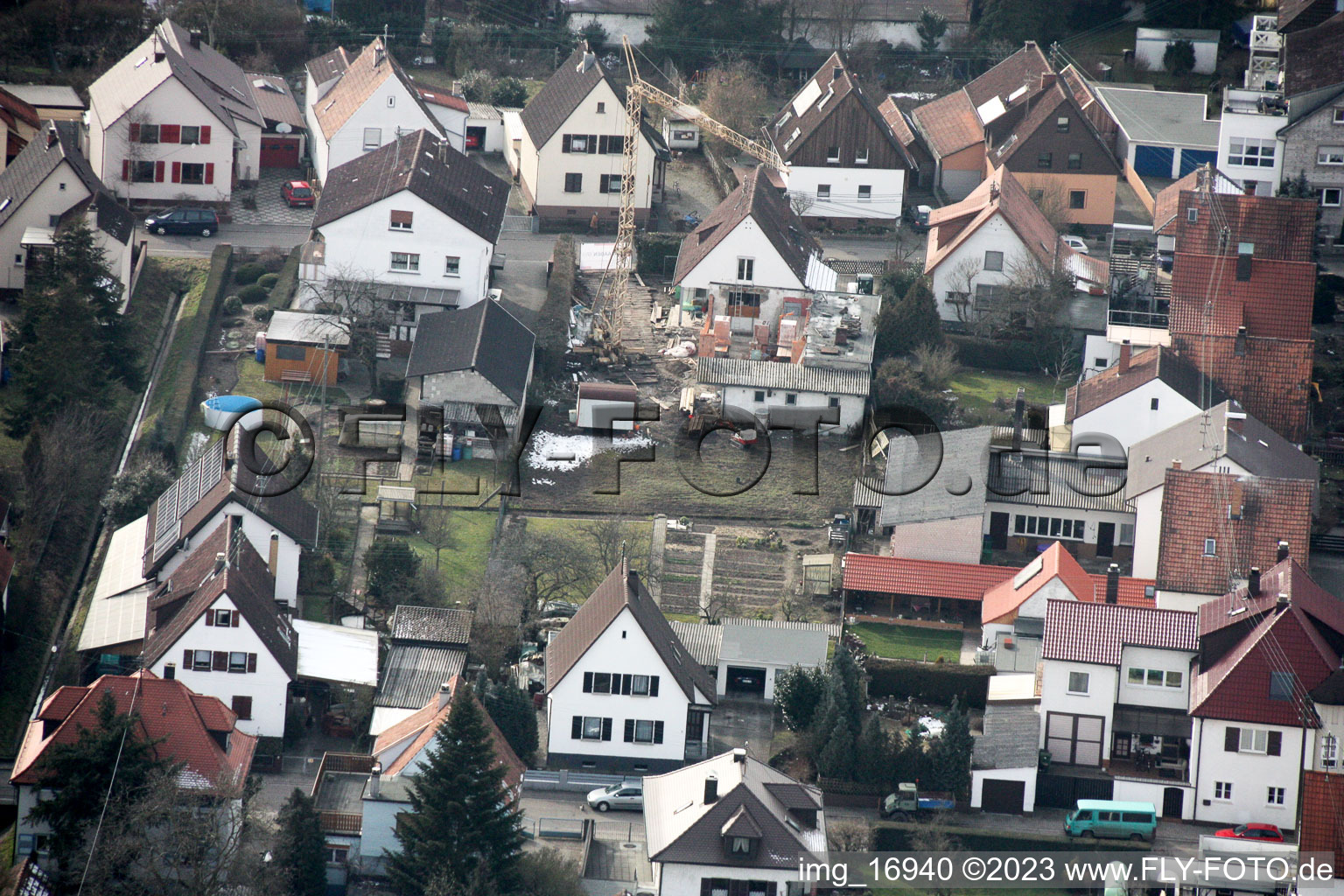 Luftaufnahme von Kandel, Waldstr im Bundesland Rheinland-Pfalz, Deutschland