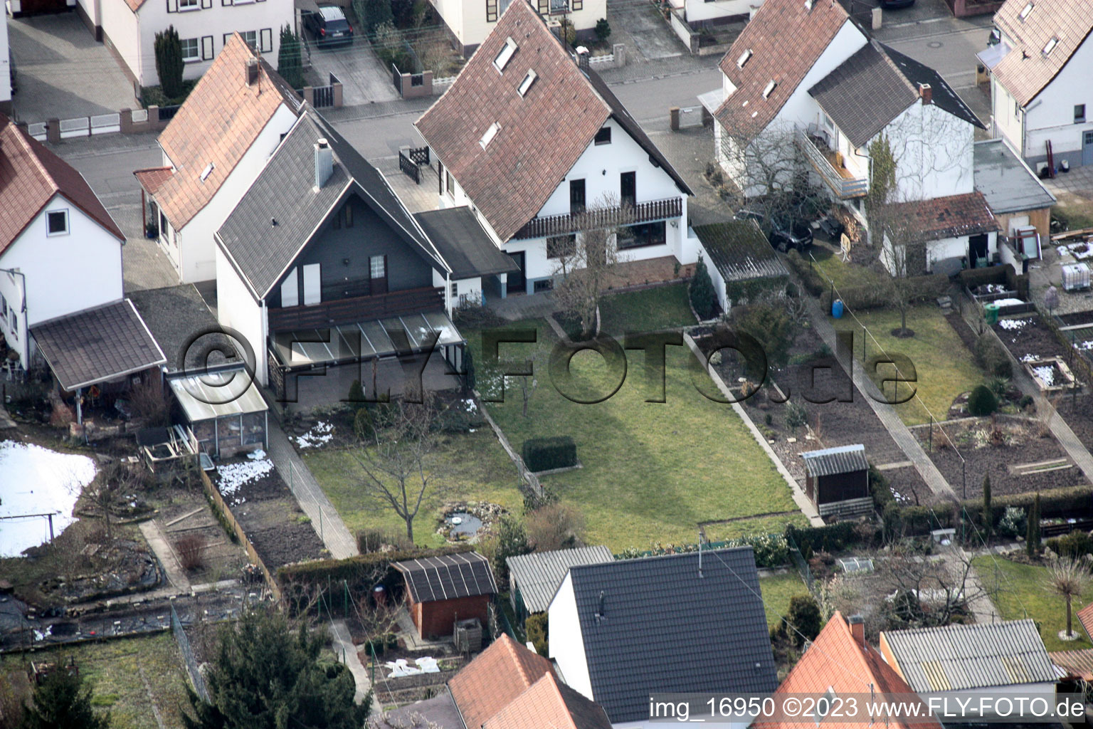 Kandel, Waldstr im Bundesland Rheinland-Pfalz, Deutschland aus der Luft betrachtet