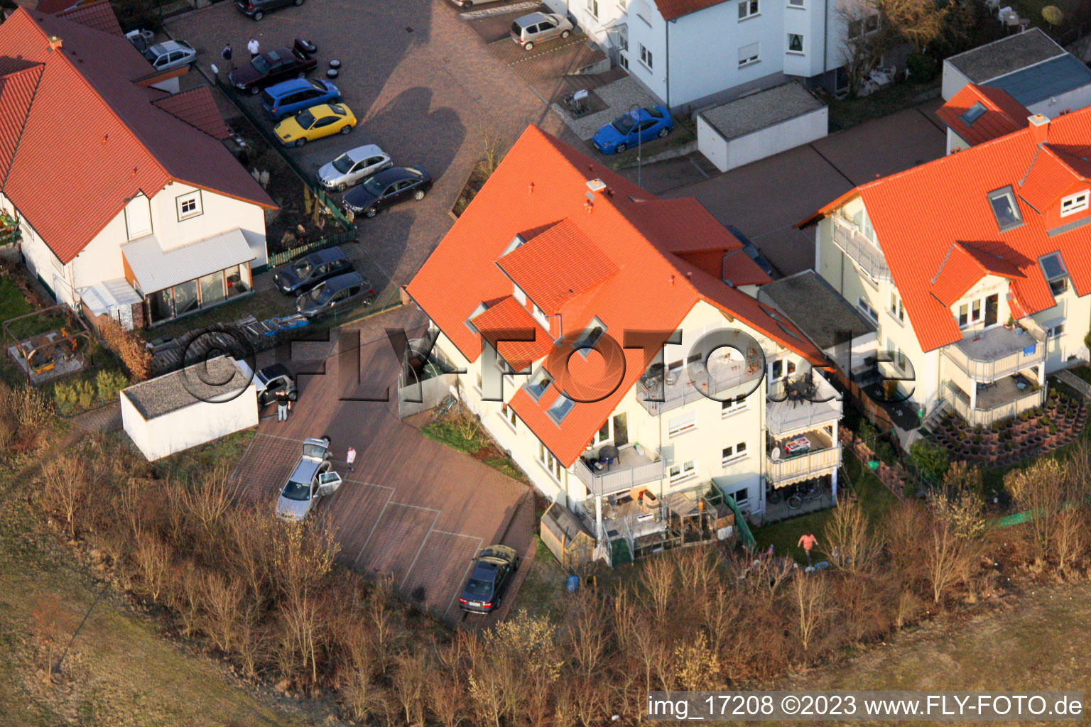 Bellheim, Neubaugebiet O im Bundesland Rheinland-Pfalz, Deutschland von oben gesehen