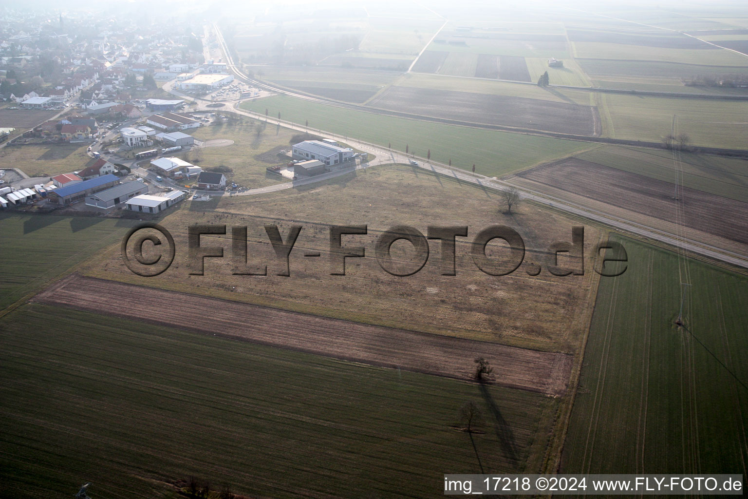 Luftaufnahme von Rülzheim im Bundesland Rheinland-Pfalz, Deutschland