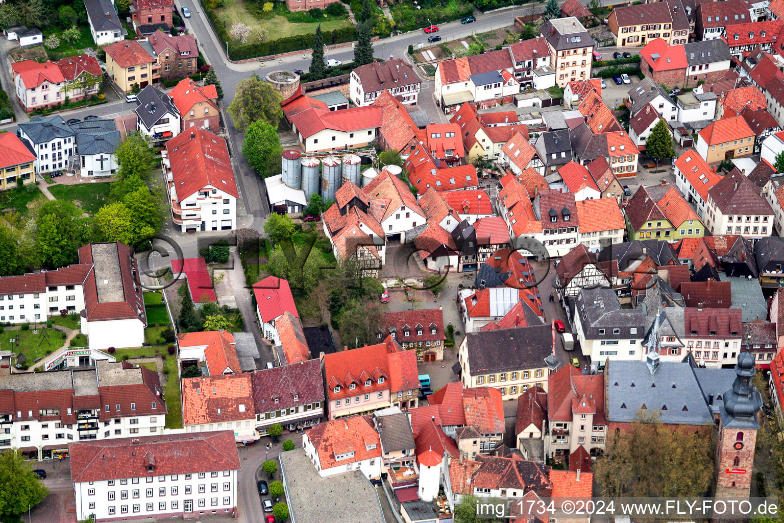 Bad Bergzabern, Marktstr im Bundesland Rheinland-Pfalz, Deutschland