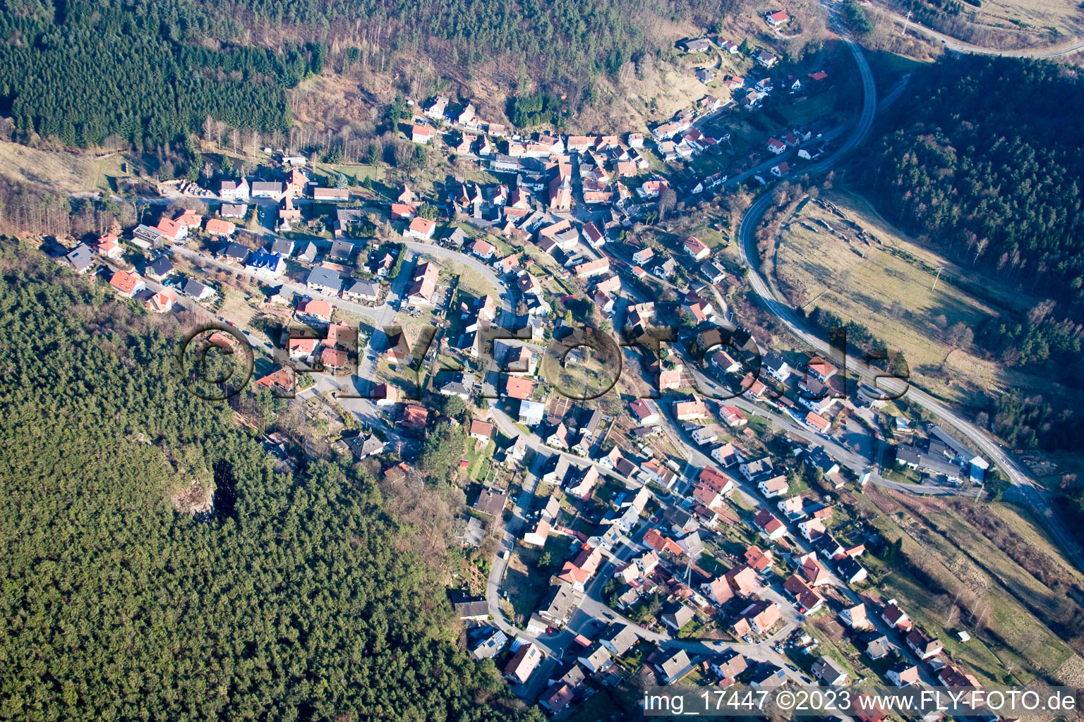 Luftbild von Lug im Bundesland Rheinland-Pfalz, Deutschland