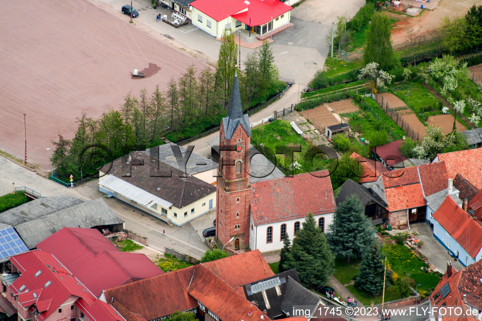 Kapellen Drusweiler Kirche in Kapellen-Drusweiler im Bundesland Rheinland-Pfalz, Deutschland