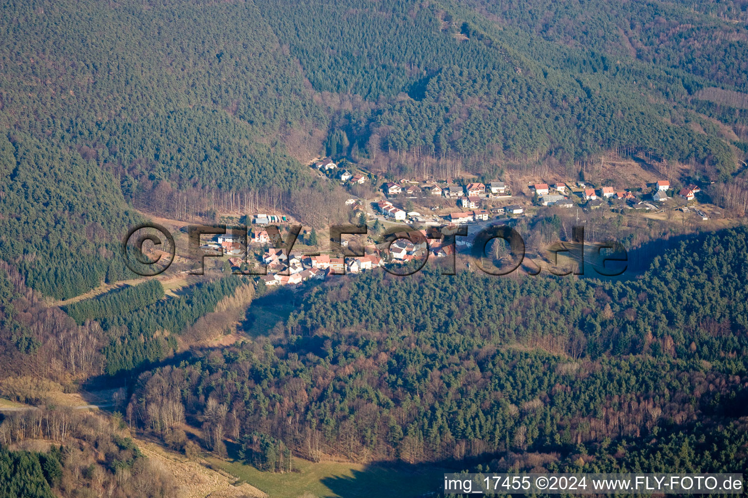 Dorf - Ansicht in Darstein im Bundesland Rheinland-Pfalz, Deutschland