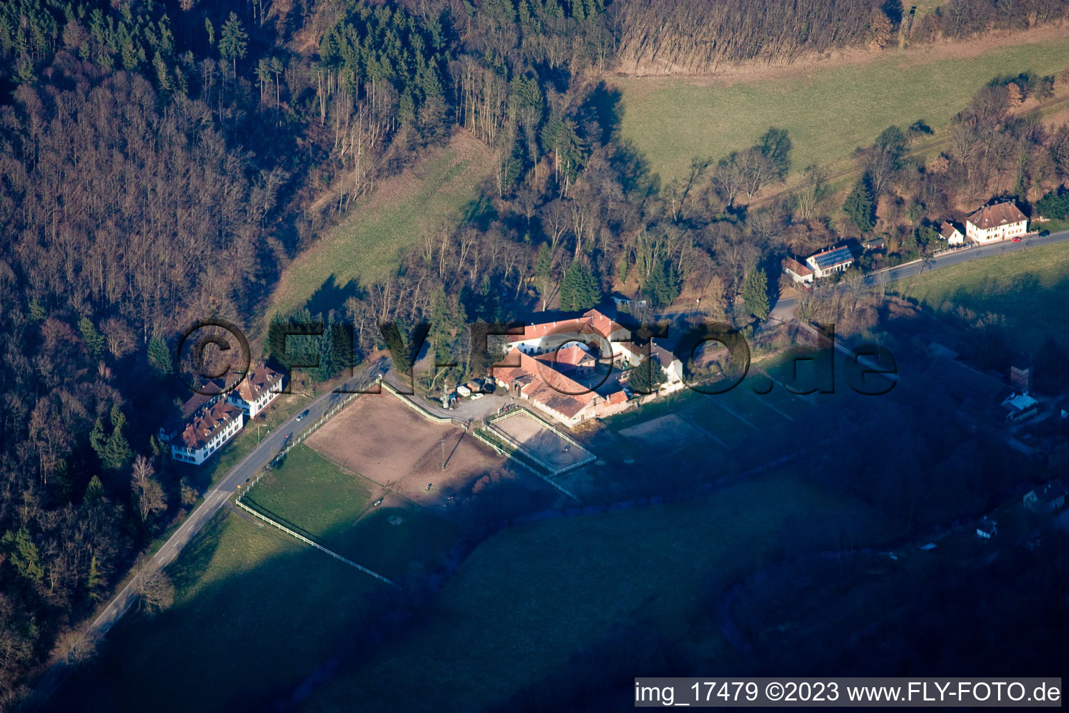 Bobenthal im Bundesland Rheinland-Pfalz, Deutschland aus der Luft betrachtet