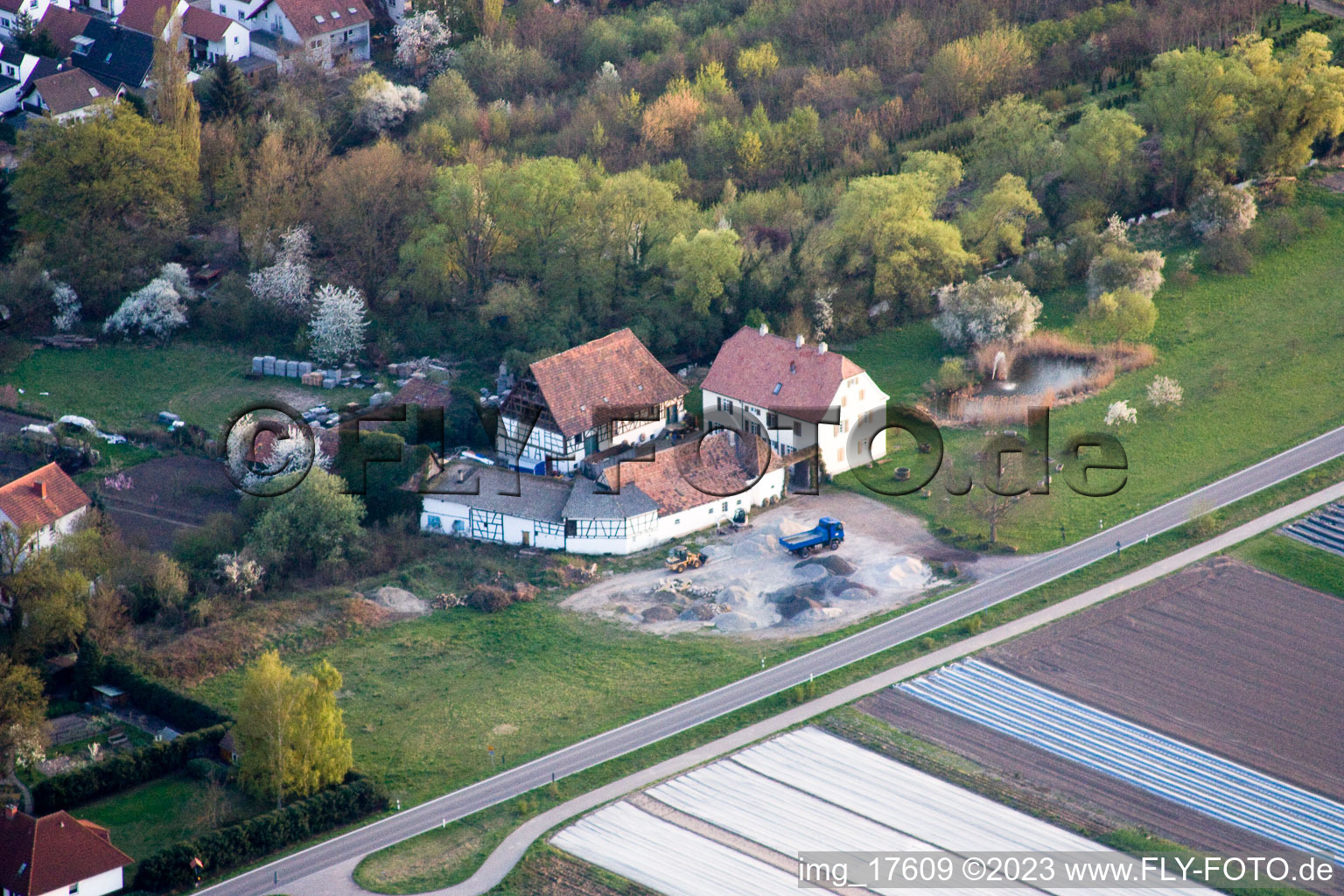Luftbild von Rheinzabern im Bundesland Rheinland-Pfalz, Deutschland