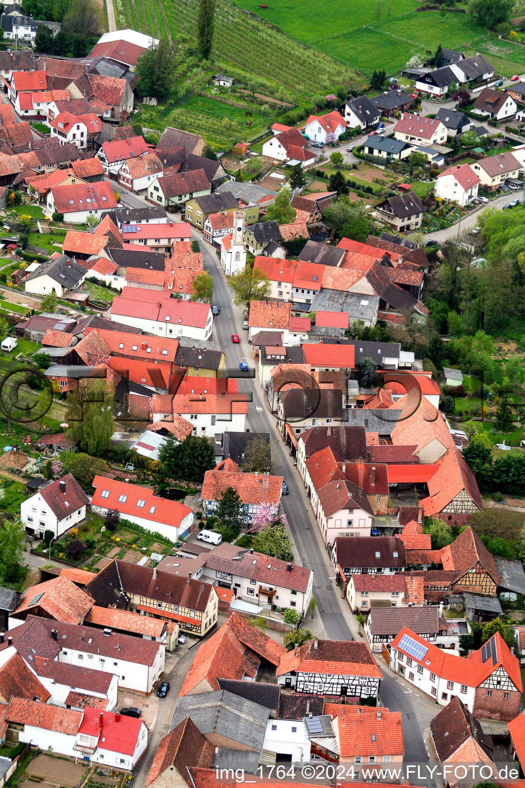 Oberhausen von Osten im Bundesland Rheinland-Pfalz, Deutschland