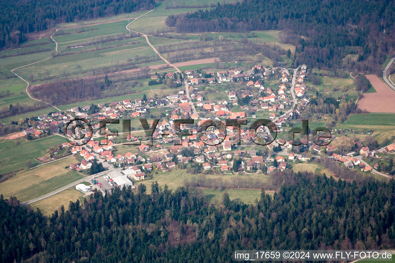 Luftbild von Schömberg im Bundesland Baden-Württemberg, Deutschland
