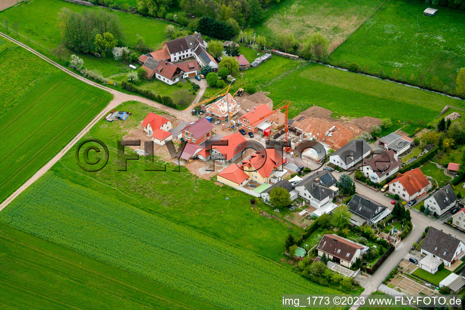 Luftbild von Barbelroth Neubaugebiet im Bundesland Rheinland-Pfalz, Deutschland