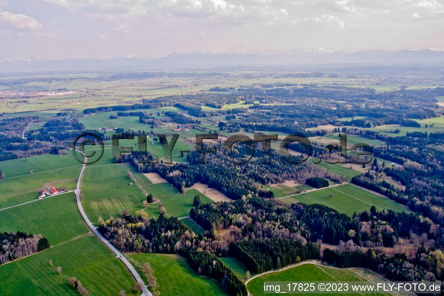 Zellsee im Bundesland Bayern, Deutschland aus der Luft