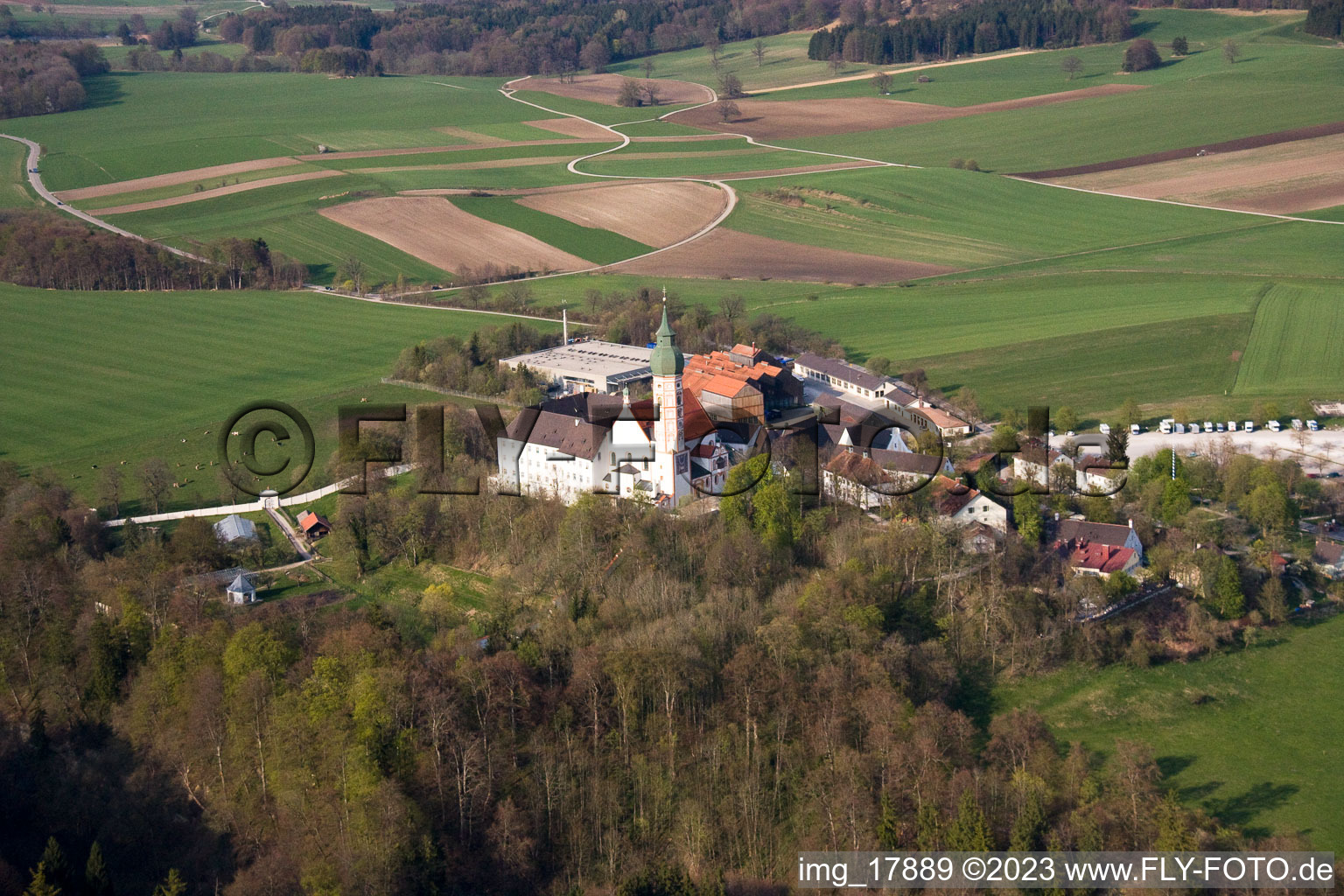Andechs, Kloster-Brauerei im Bundesland Bayern, Deutschland