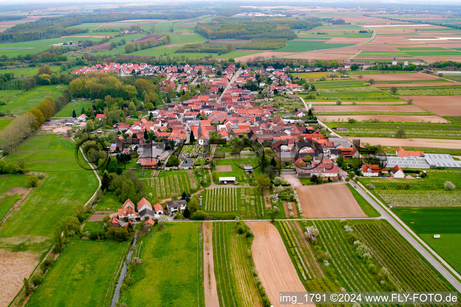 Winden von Westen im Bundesland Rheinland-Pfalz, Deutschland