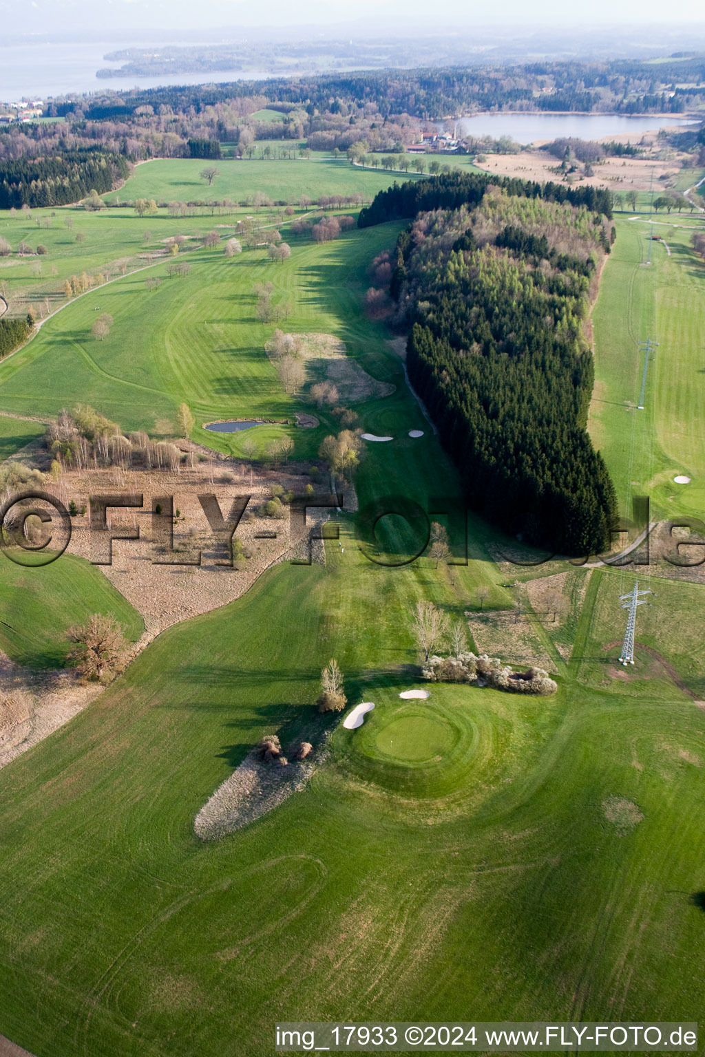 Gelände des Golfplatz Golf-Club Tutzing in Tutzing im Bundesland Bayern, Deutschland