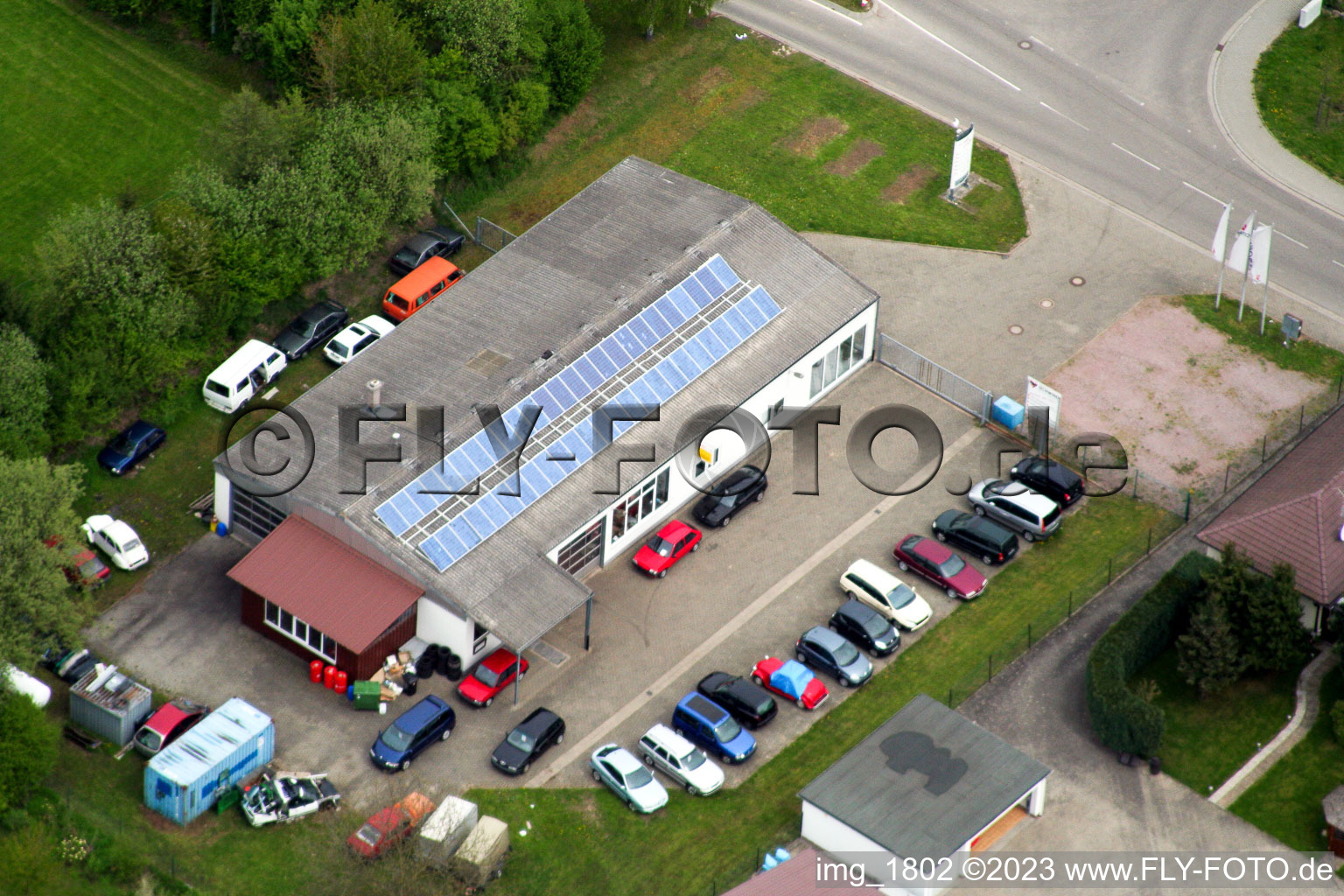 Luftbild von Winden Citroen Autohaus Schwind im Bundesland Rheinland-Pfalz, Deutschland