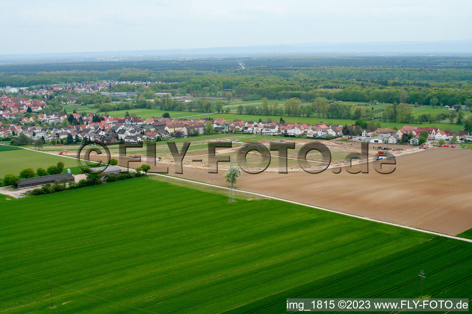 Kandel, Höhenweg vor Baubeginn im Bundesland Rheinland-Pfalz, Deutschland