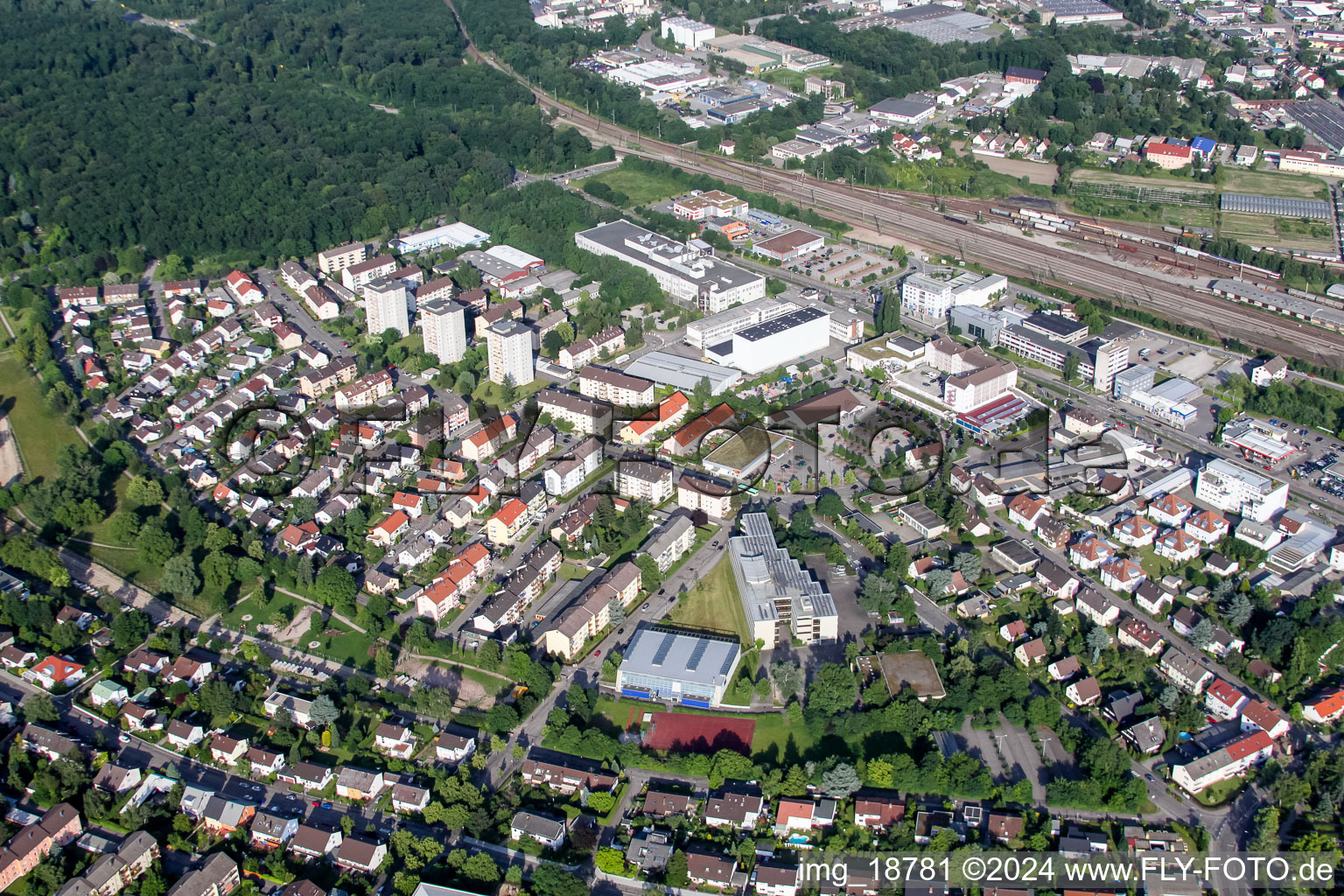 Danziger Straße in Rastatt im Bundesland Baden-Württemberg, Deutschland