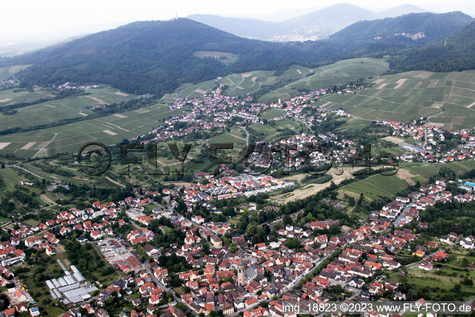 Steinbach im Bundesland Baden-Württemberg, Deutschland aus der Luft betrachtet