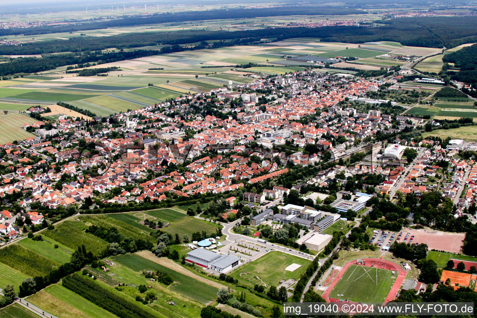 Stadtansicht von Kandel im Bundesland Rheinland-Pfalz, Deutschland