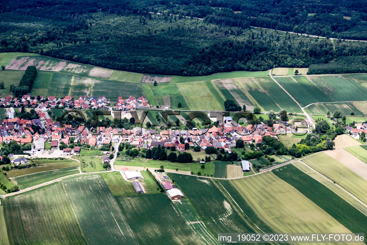 Niederlauterbach (Elsass) im Bundesland Bas-Rhin, Frankreich