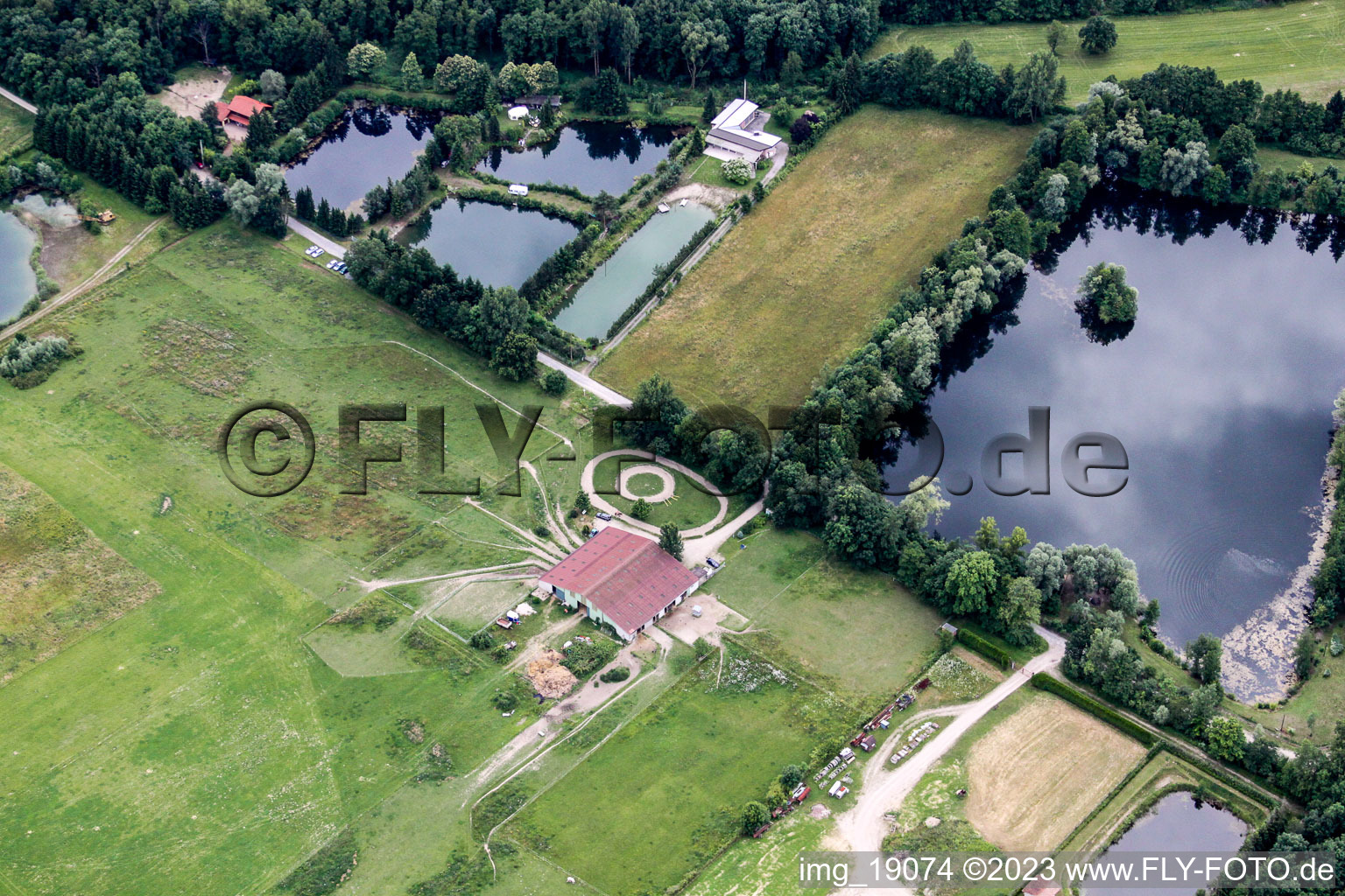 Luftbild von Forstfeld (Elsass) im Bundesland Bas-Rhin, Frankreich