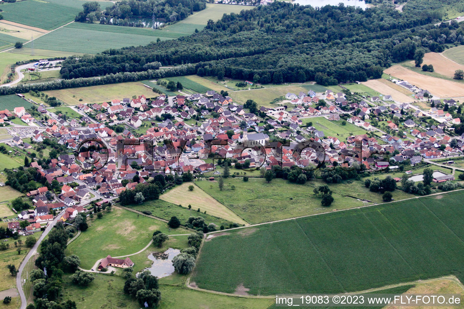 Leutenheim (Elsass) im Bundesland Bas-Rhin, Frankreich