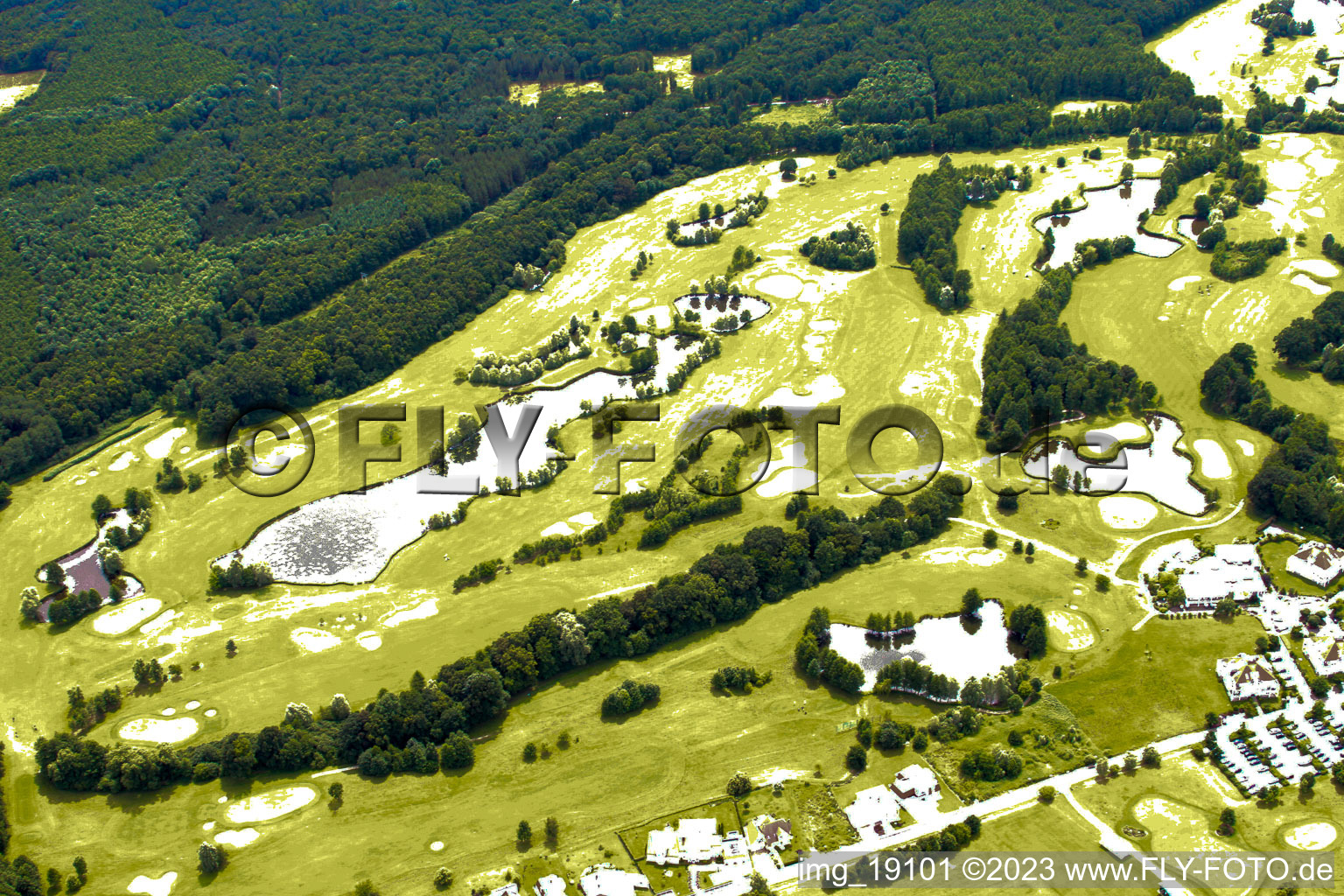Soufflenheim (Elsass), Golfplatz im Bundesland Bas-Rhin, Frankreich