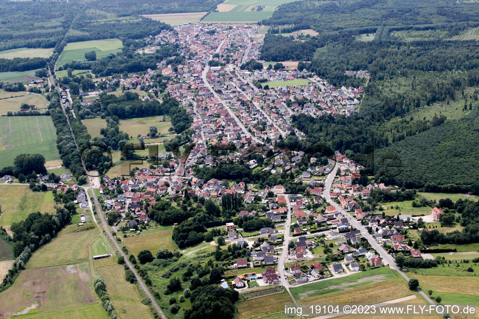 Schirrhoffen (Elsass) im Bundesland Bas-Rhin, Frankreich