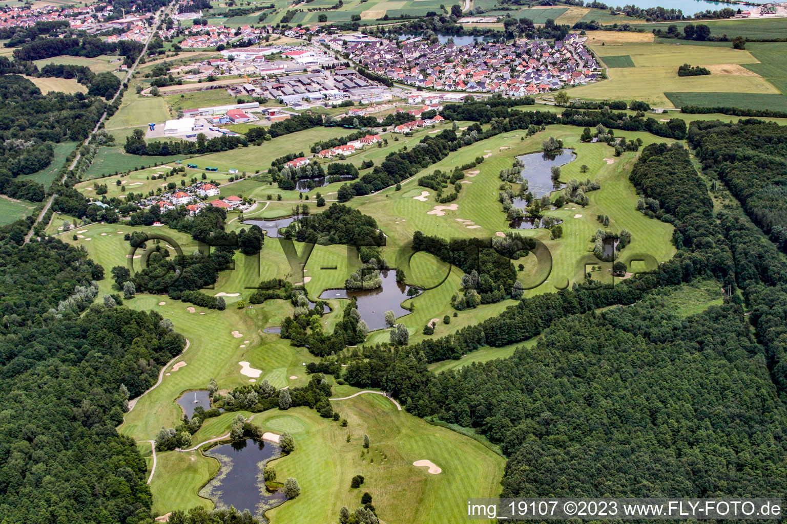 Luftbild von Soufflenheim (Elsass), Golfplatz im Bundesland Bas-Rhin, Frankreich